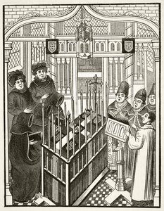 Funeral Ceremony for a Person of Importance in the 15th Century, from 